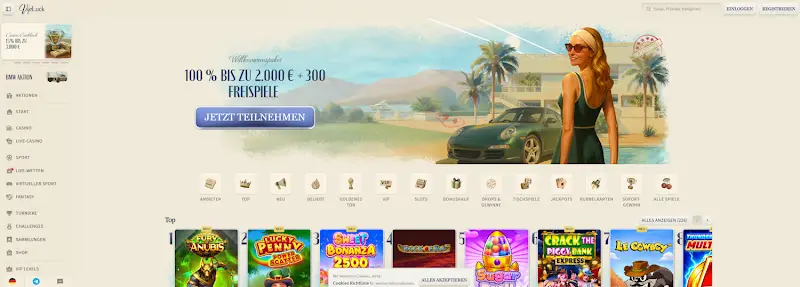 VIPLuck – seriöses Casino ohne OASIS für Einsteiger